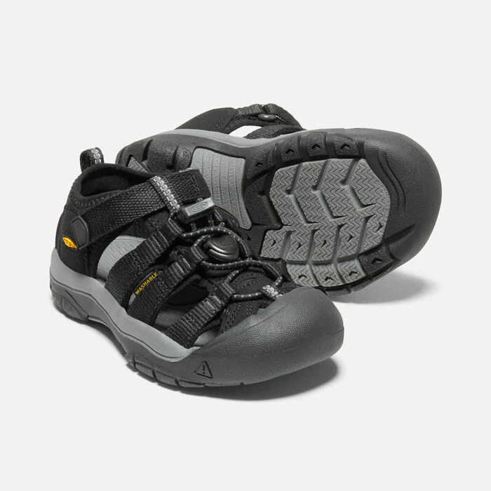 Little Kid's Newport H2 Black Keen Yellow - Image 5