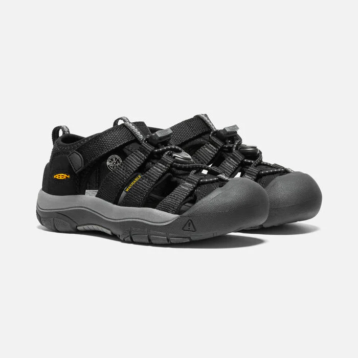 Little Kid's Newport H2 Black Keen Yellow - Image 6