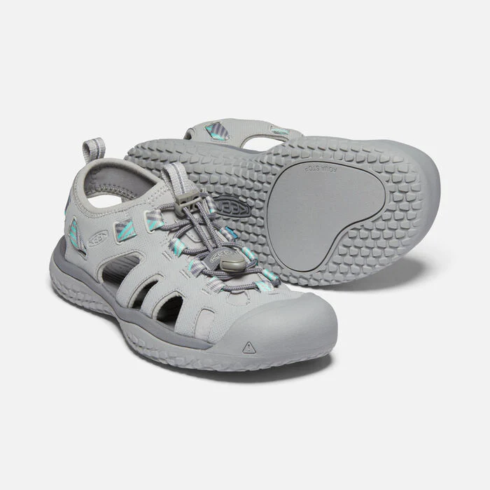 Women's Solr Sandal Light Gray Ocean Wave - Image 5