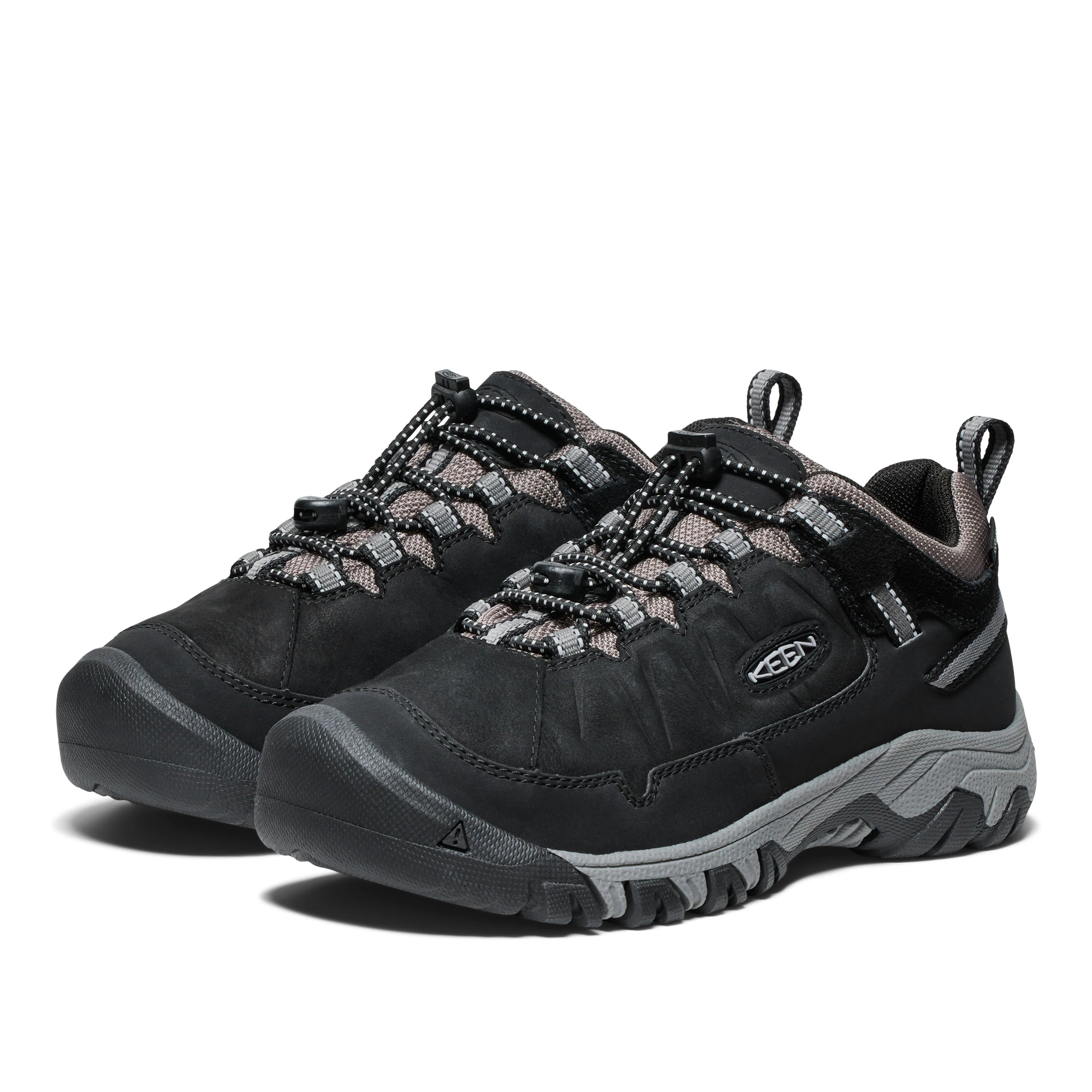 Big Kid's Targhee IV Low Waterproof Black Steel Grey - Image 4