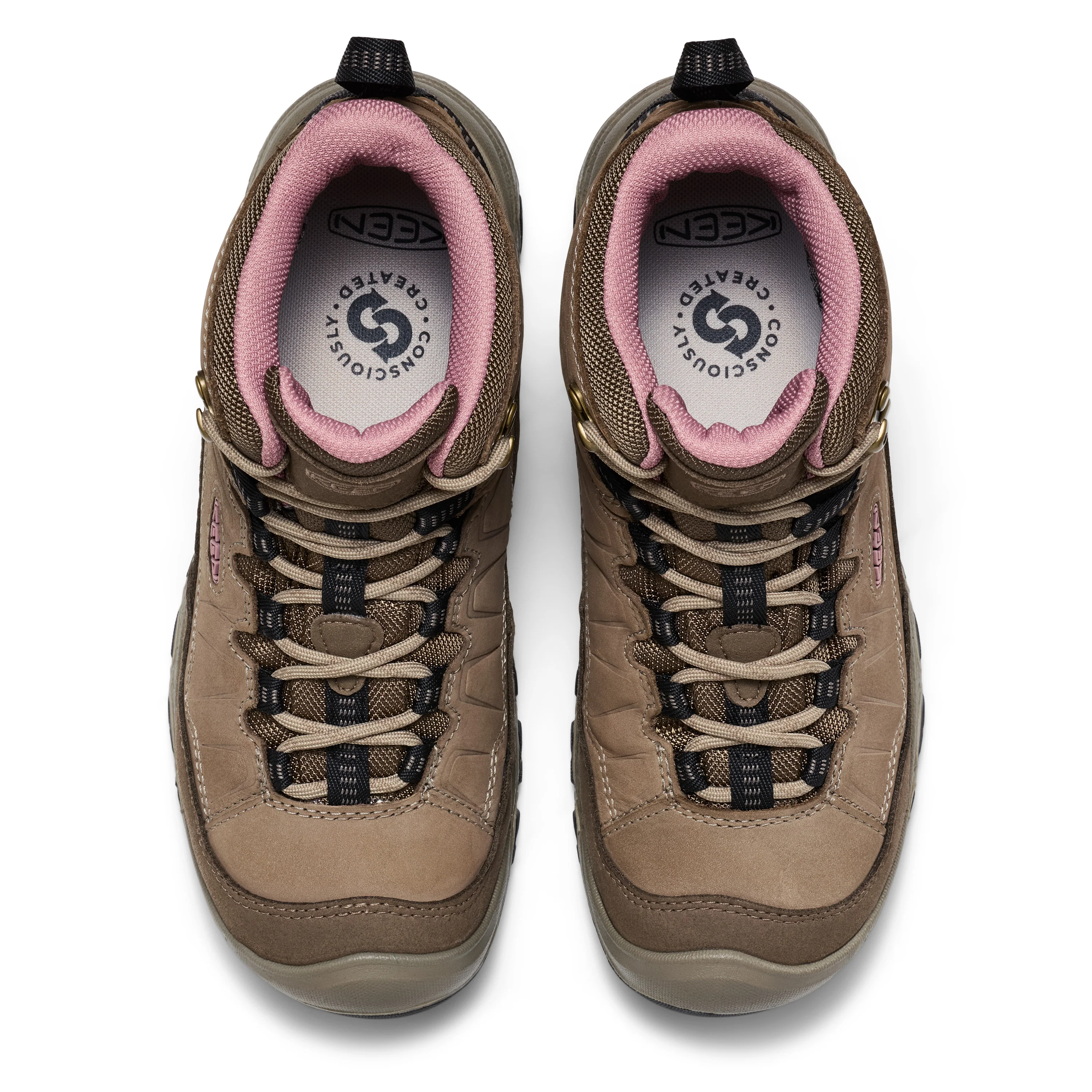 Women's Targhee IV Waterproof Hiking Boot Brindle Nostalgia Rose - Image 3