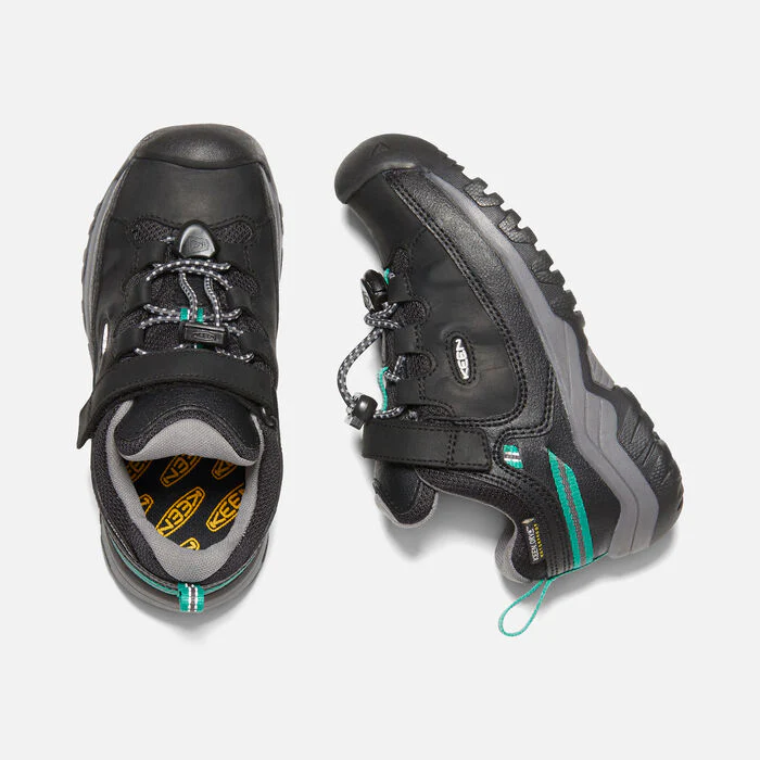 Little Kid's Targhee Low Waterproof Black Star White - Image 4
