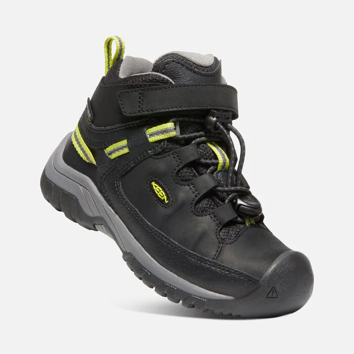 Little Kid's Targhee  Waterproof Hiking Boot Black Steel Grey - Image 3