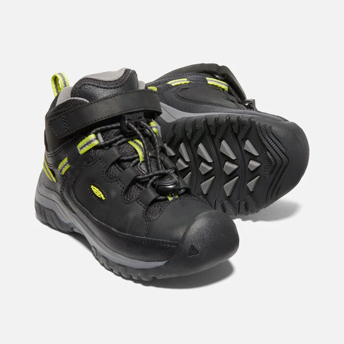 Little Kid's Targhee  Waterproof Hiking Boot Black Steel Grey - Image 5