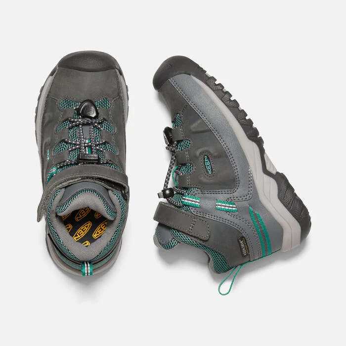 Little Kid's Targhee  Waterproof Hiking Boot Steel Grey Porcelain - Image 4