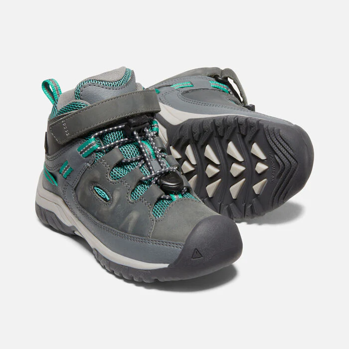 Little Kid's Targhee  Waterproof Hiking Boot Steel Grey Porcelain - Image 5
