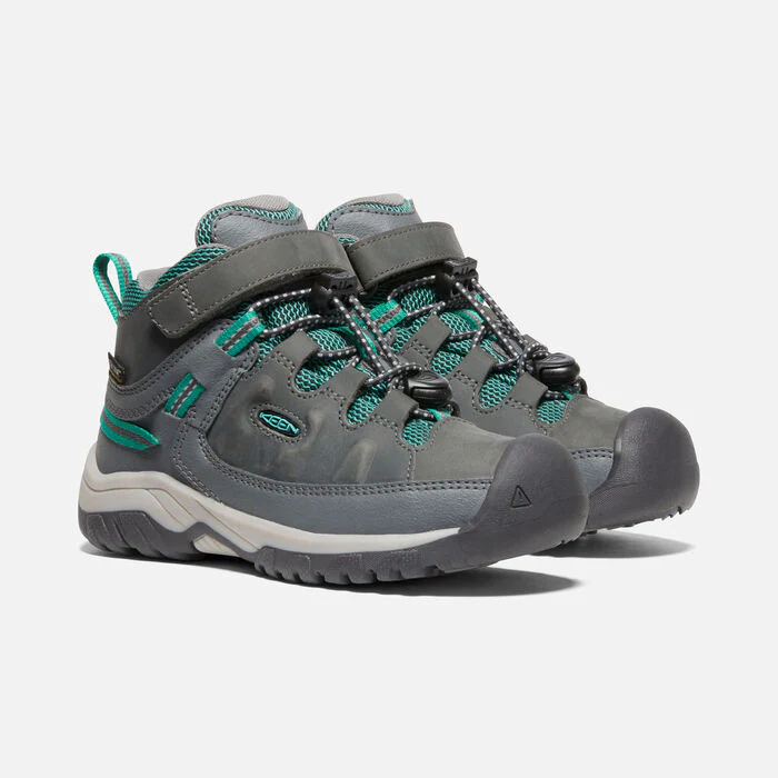 Little Kid's Targhee  Waterproof Hiking Boot Steel Grey Porcelain - Image 6